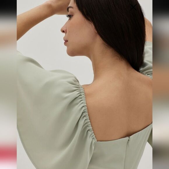 Love, Bonito Valorie Flutter Sleeve Mermaid Midi Dress Size 10 Willow Shade - Picture 12 of 16